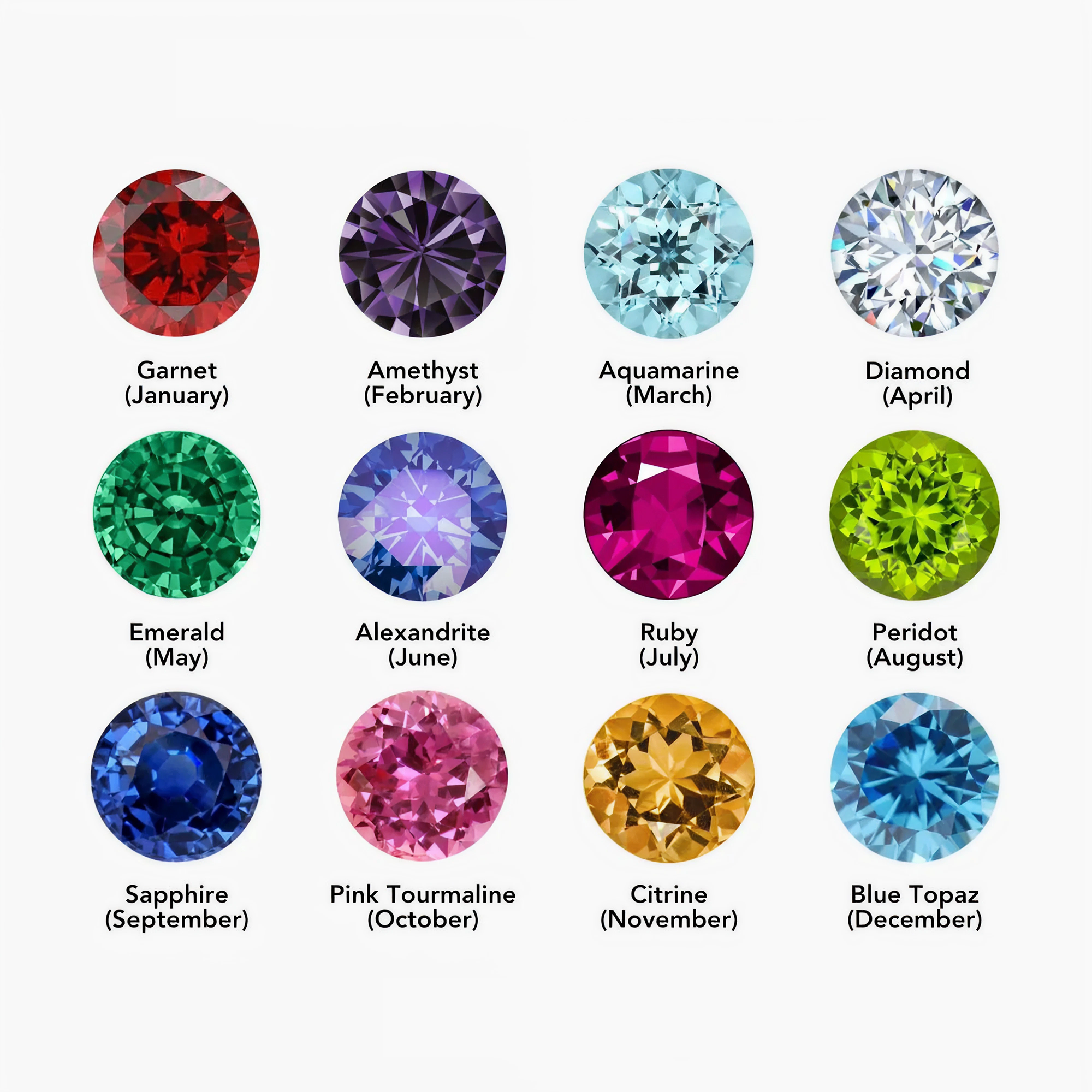 AX Büroklammer-Geburtsstein-Kreuzanhänger-Armband